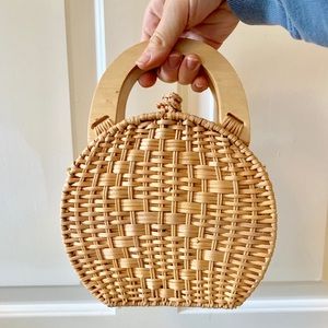 ZARA COLLECTION WICKER PURSE